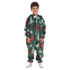 Snuggs Kids Blanket Onesie Green Christmas Deer